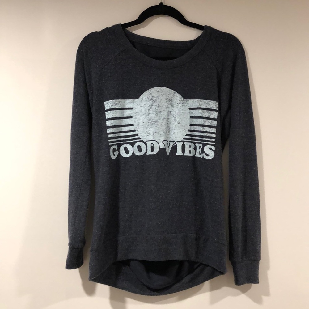 Chaser Good Vibes Draped Back Sweater